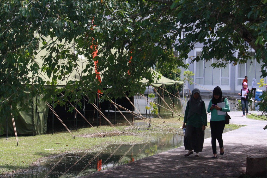 Stand Humendala expo sebelum dipindahkan ke depan gedung L