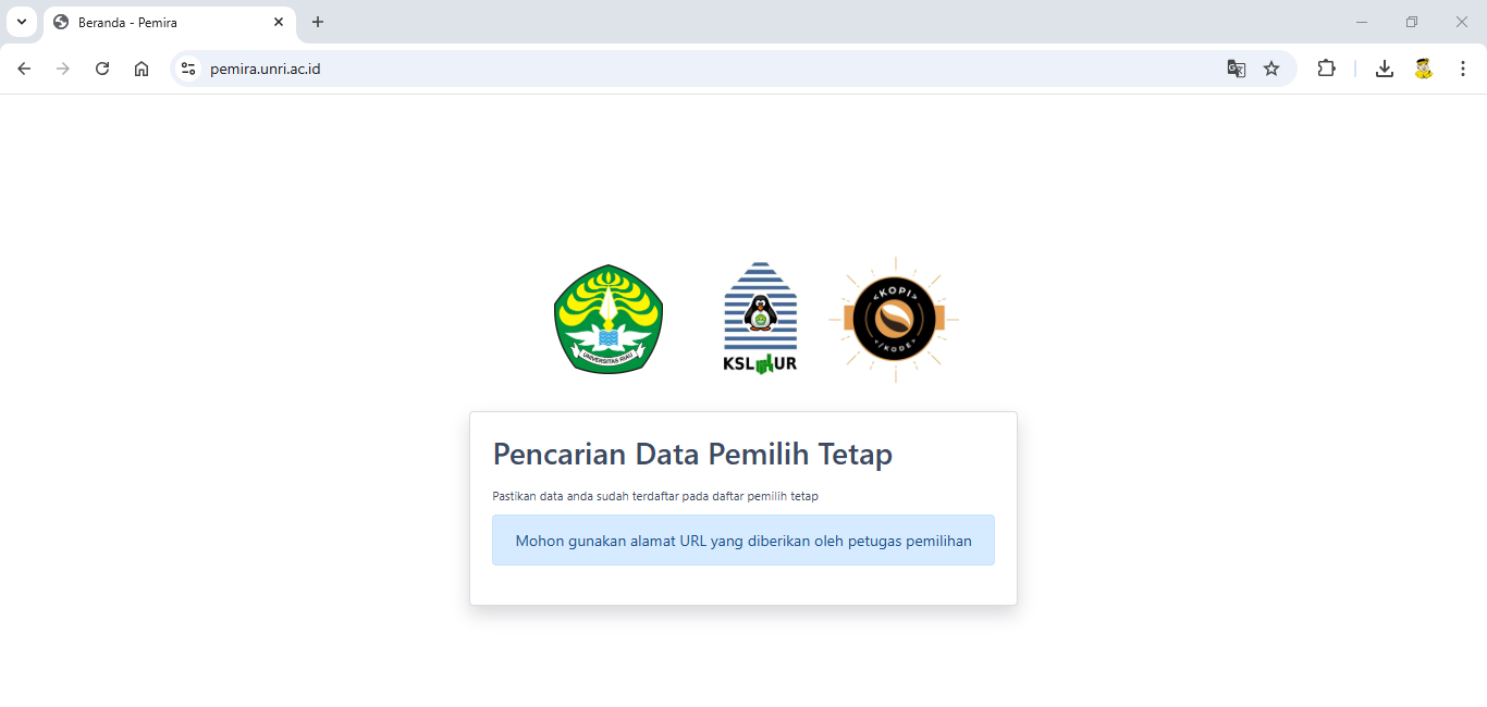 Sistem Pemungutan Suara Pemira Unri