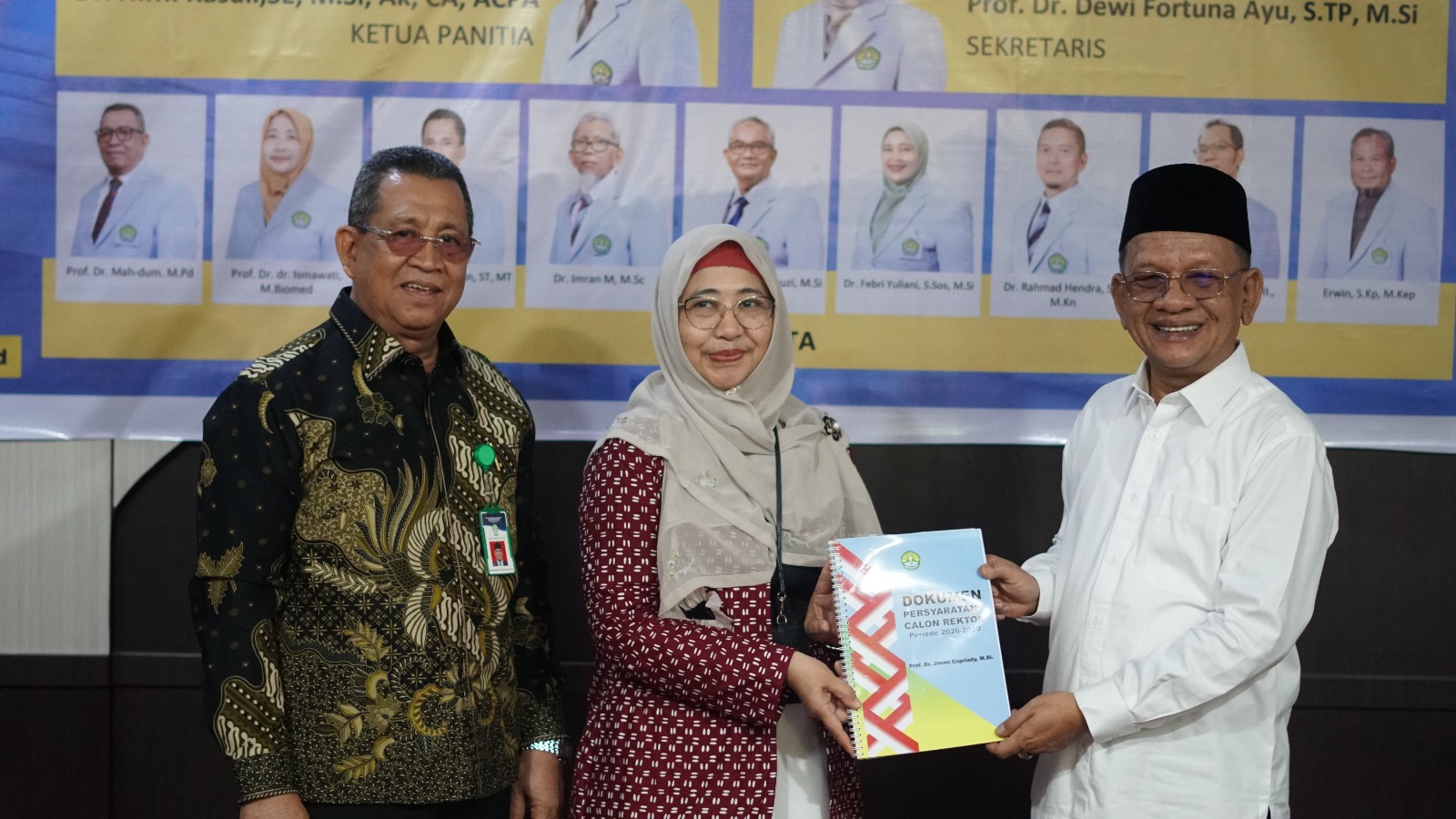 Jimmi Copriady Jadi Pendaftar Pertama Calon Rektor Unri, Usung Gagasan Pentahelix