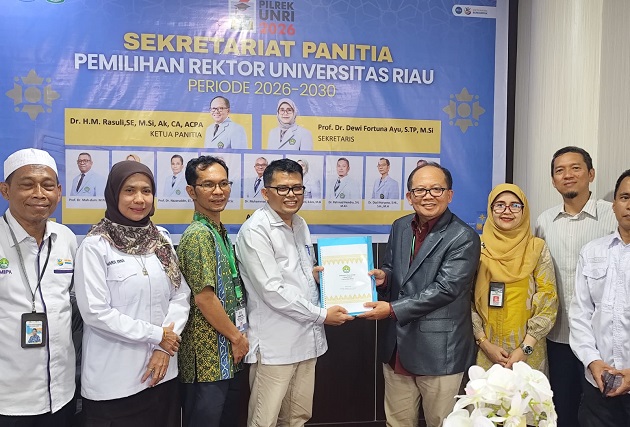 Maju Pilrek Unri, Elfizar Usung Pembenahan Tata Kelola Berbasis Digital/Dok. Riauterkini