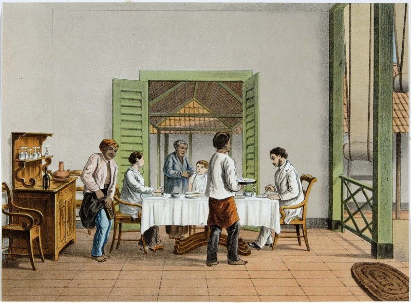 Saujana/Dok. De Rijsttafel karya pelukis Jhr. Josias Cornelis Rappard.